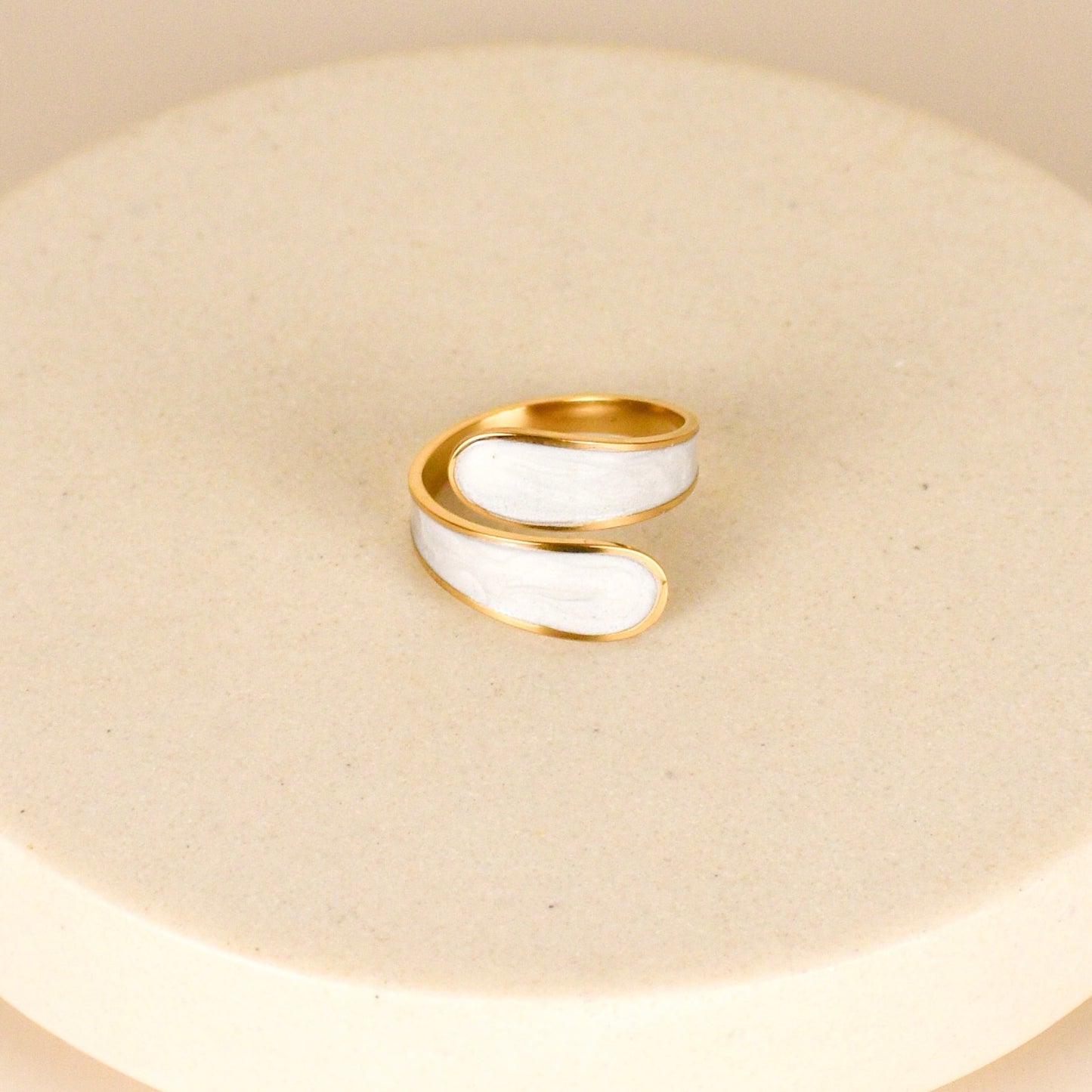 Anillo Resina Blanca