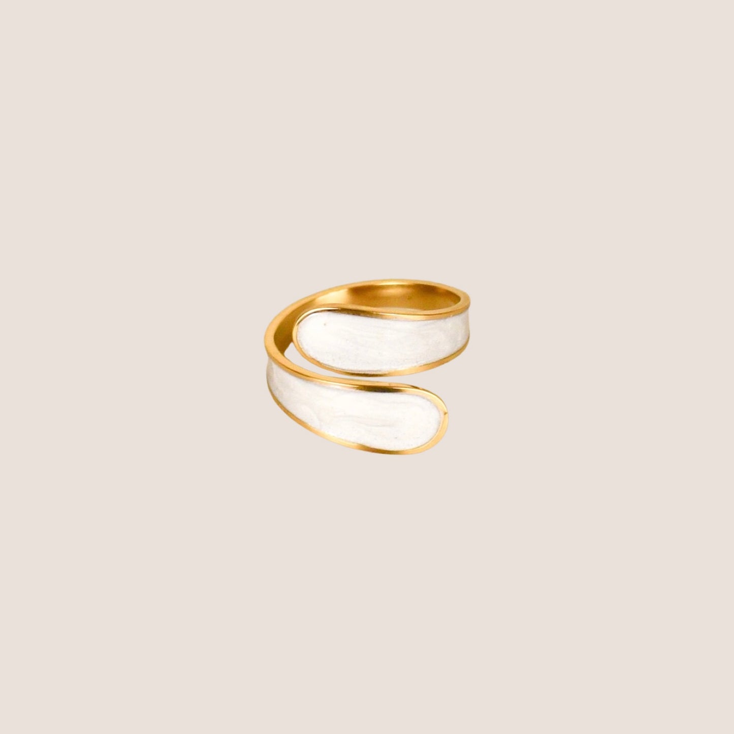 Anillo Resina Blanca