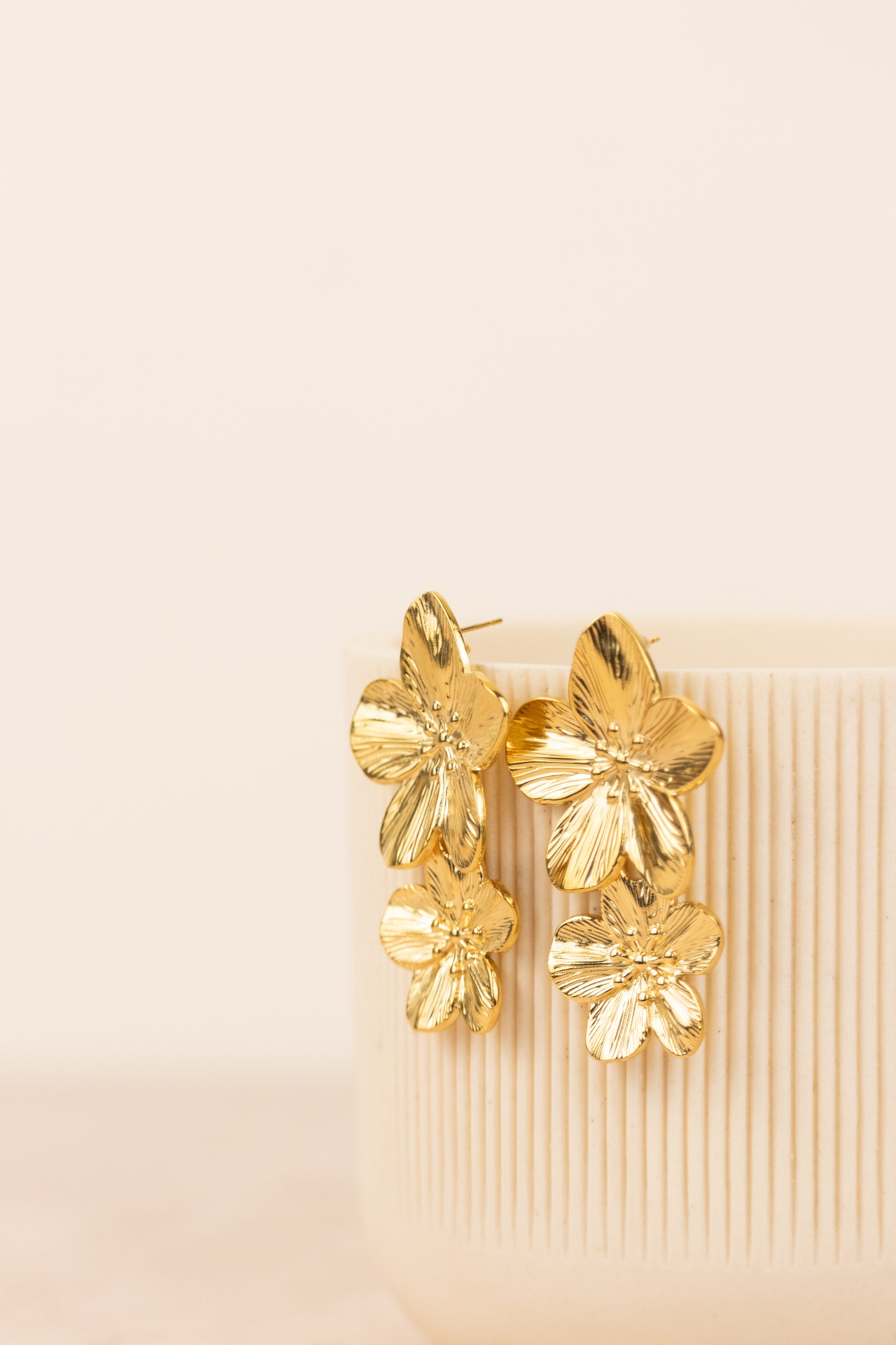 Aretes Doble Flor