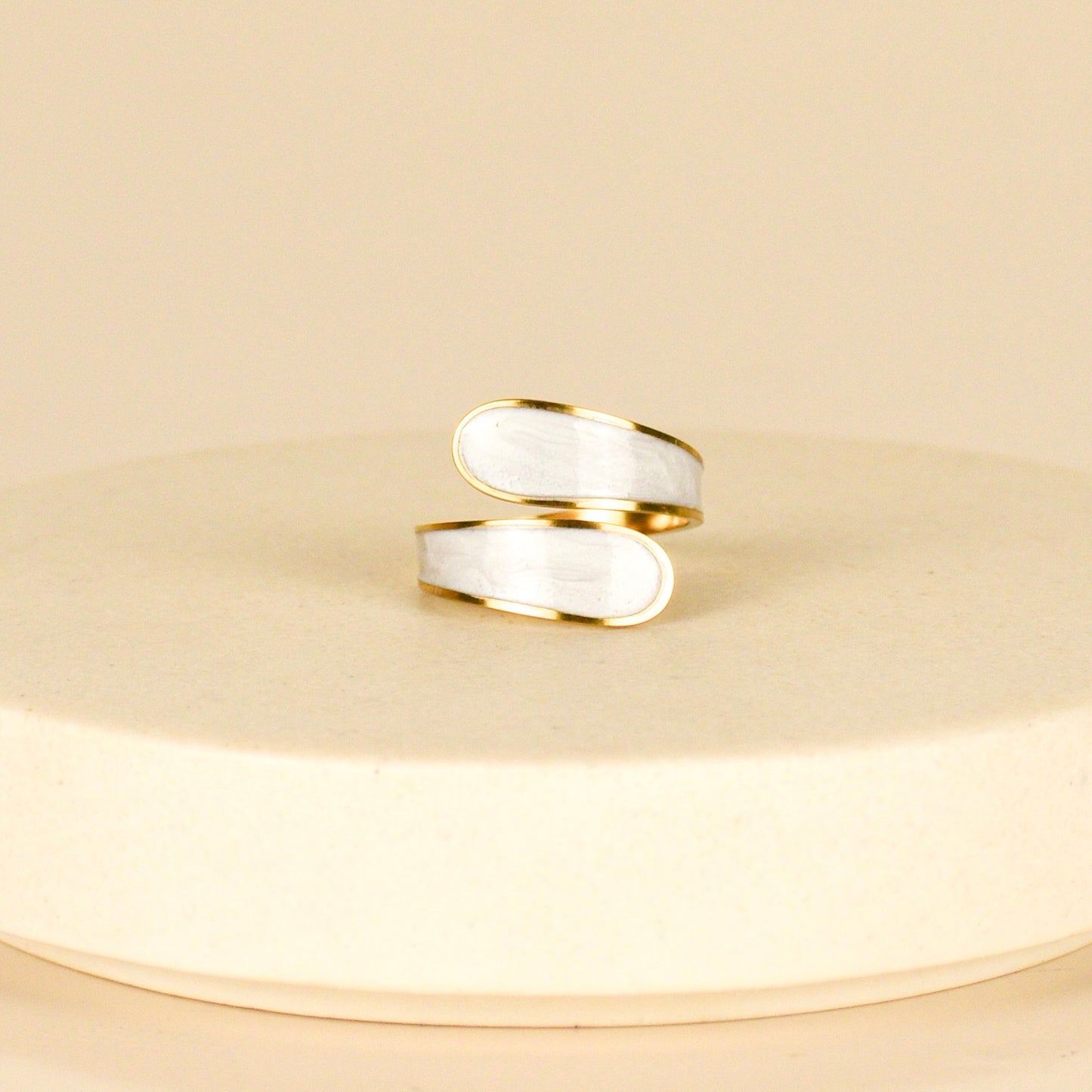 Anillo Resina Blanca