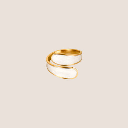 Anillo Resina Blanca