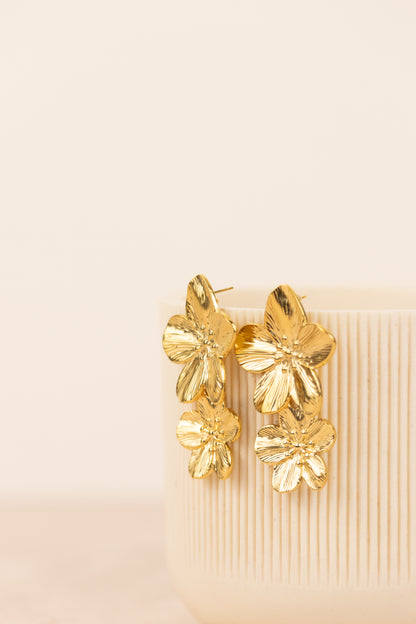 Aretes Doble Flor