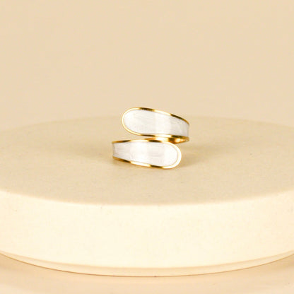 Anillo Resina Blanca