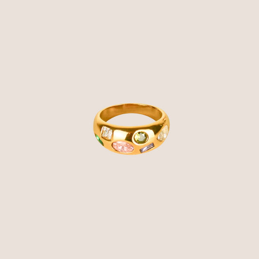 Anillo Zirconias Colores