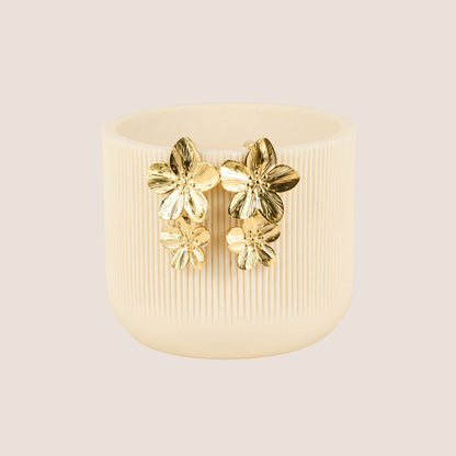 Aretes Doble Flor