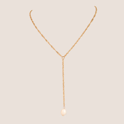 Collar Corbata + Perla